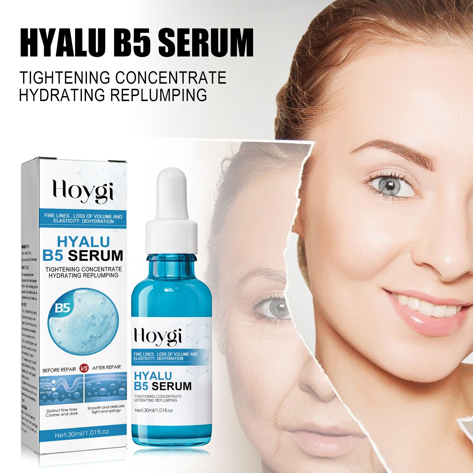 Anti-Wrinkle Firming B5 Serum, Moisturizing And Repairing Dark, Whitening, Tender And Firming Skin Essence