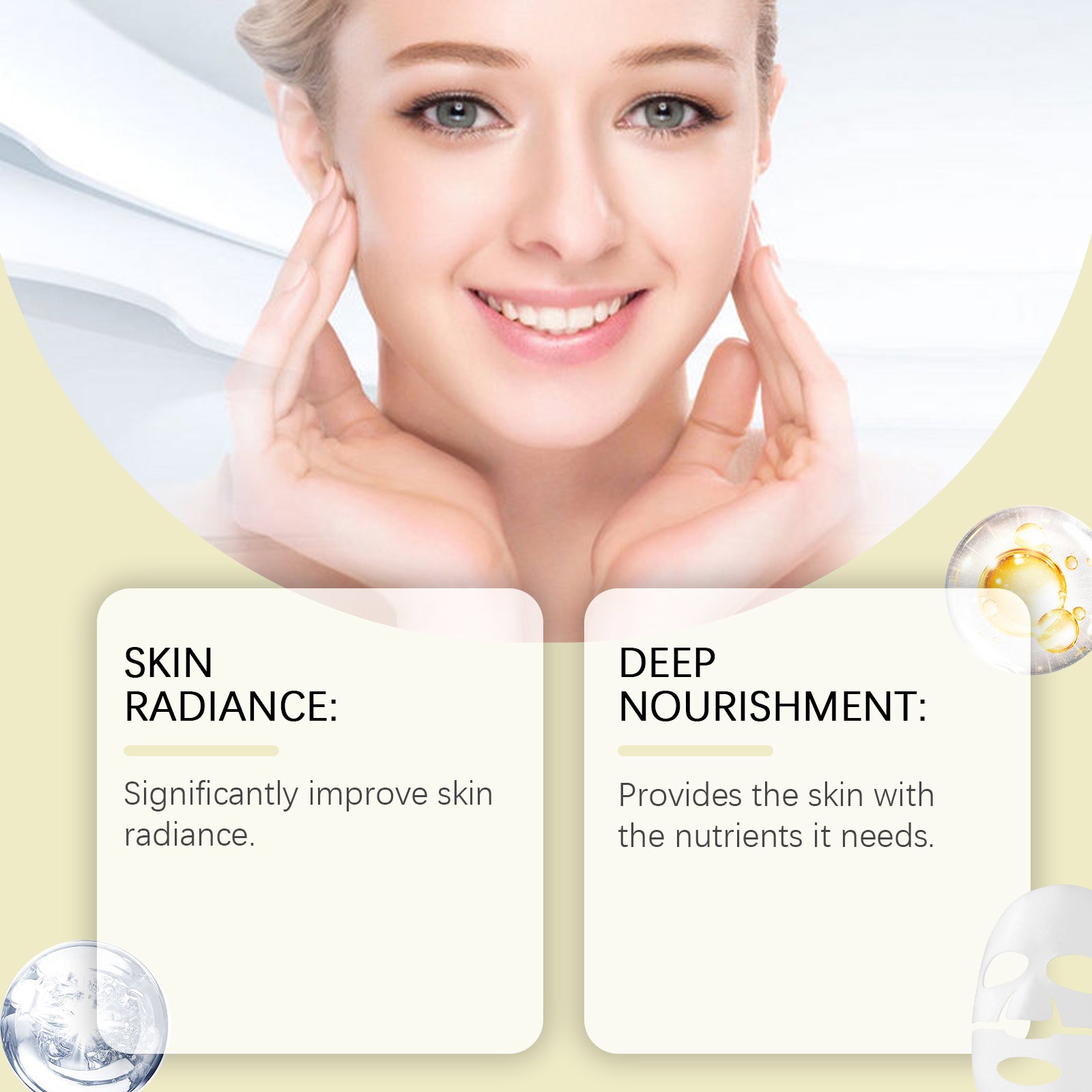 EELHOE  Niacin Vitamin C Whitening Mask (Bag) Hydrating, Moisturizing And Nourishing Skin Daily Skin Care And Beauty Mask