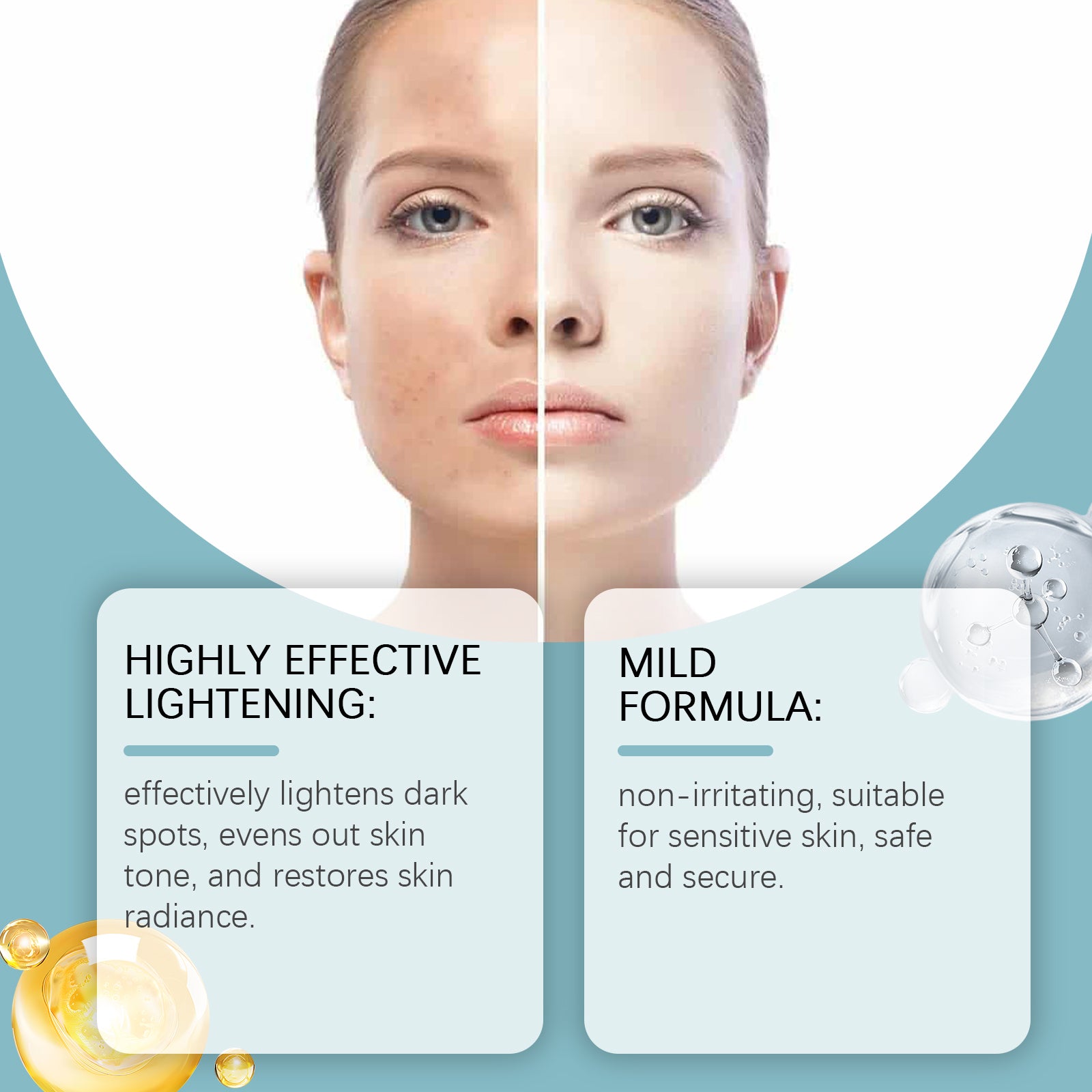 Brightening Serum, Moisturizing, Hydrating, Brightening, Nourishing And Nourishing The Skin