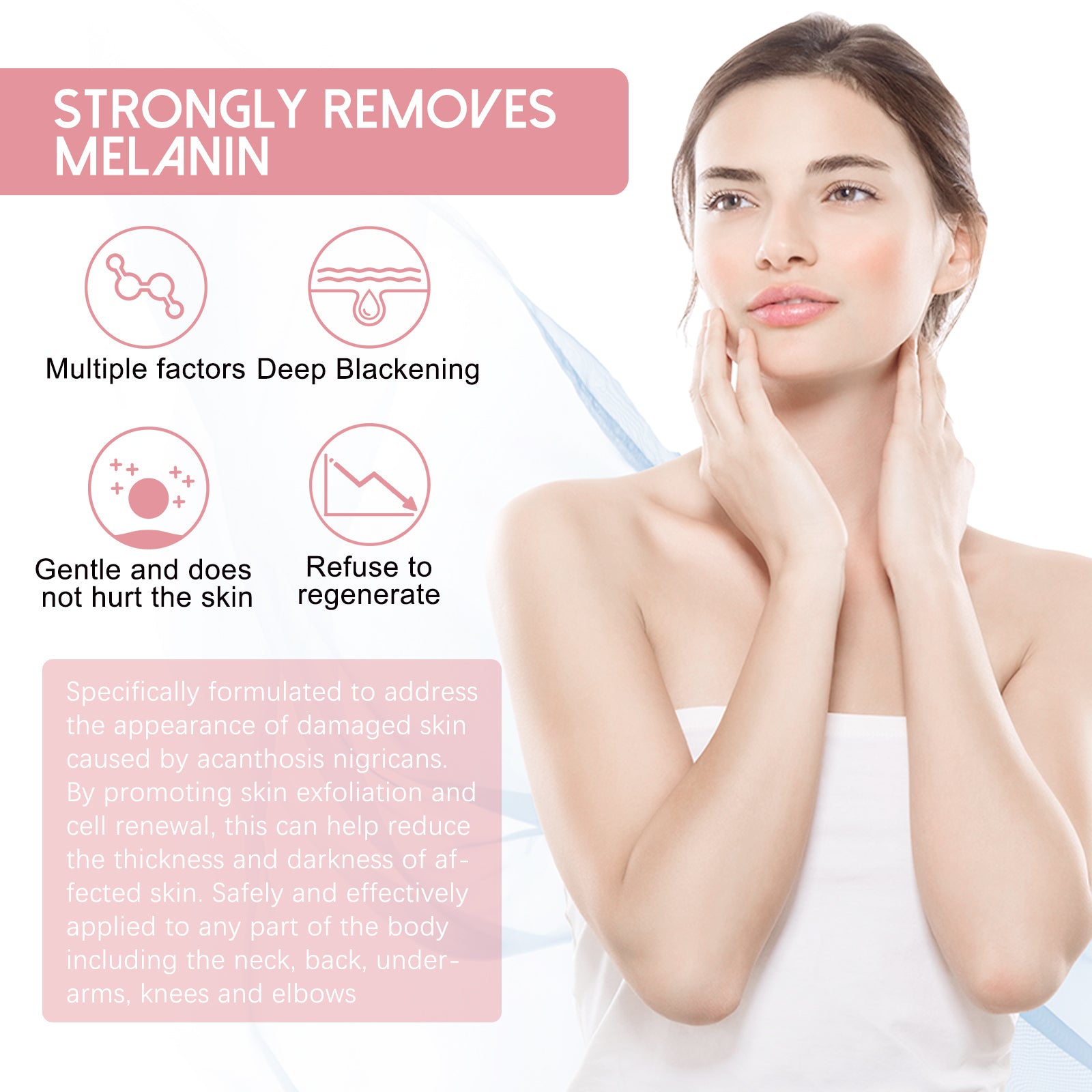 Body Brightening Cream, Repair Joint Black Fade Black Acanthosis Skin Moisturizing Whitening Skin Body Cream