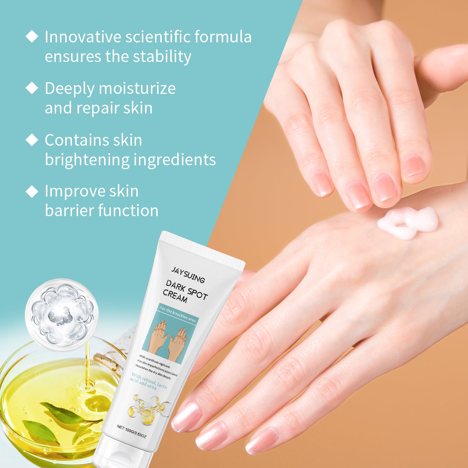 Knuckle Brightening Cream Hydrates, Restores And Brightens The Body And Brightens The Skin