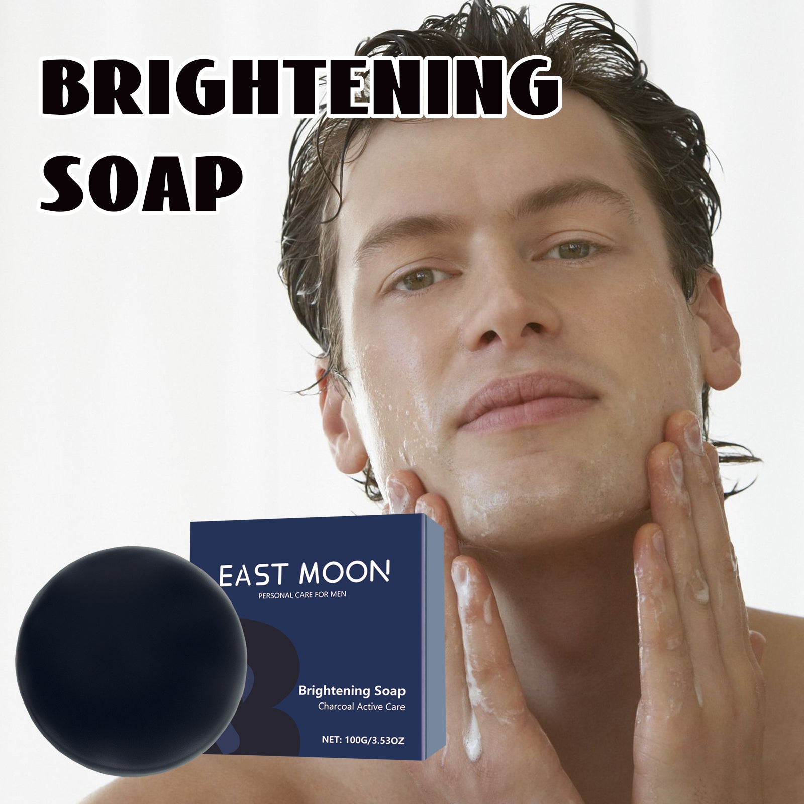 Brightening Soap, Mild Cleansing Lighten Acne Whitening Repair Dry Red Skin