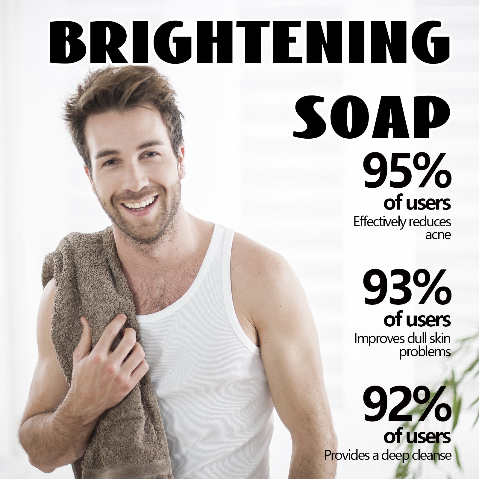 Brightening Soap, Mild Cleansing Lighten Acne Whitening Repair Dry Red Skin