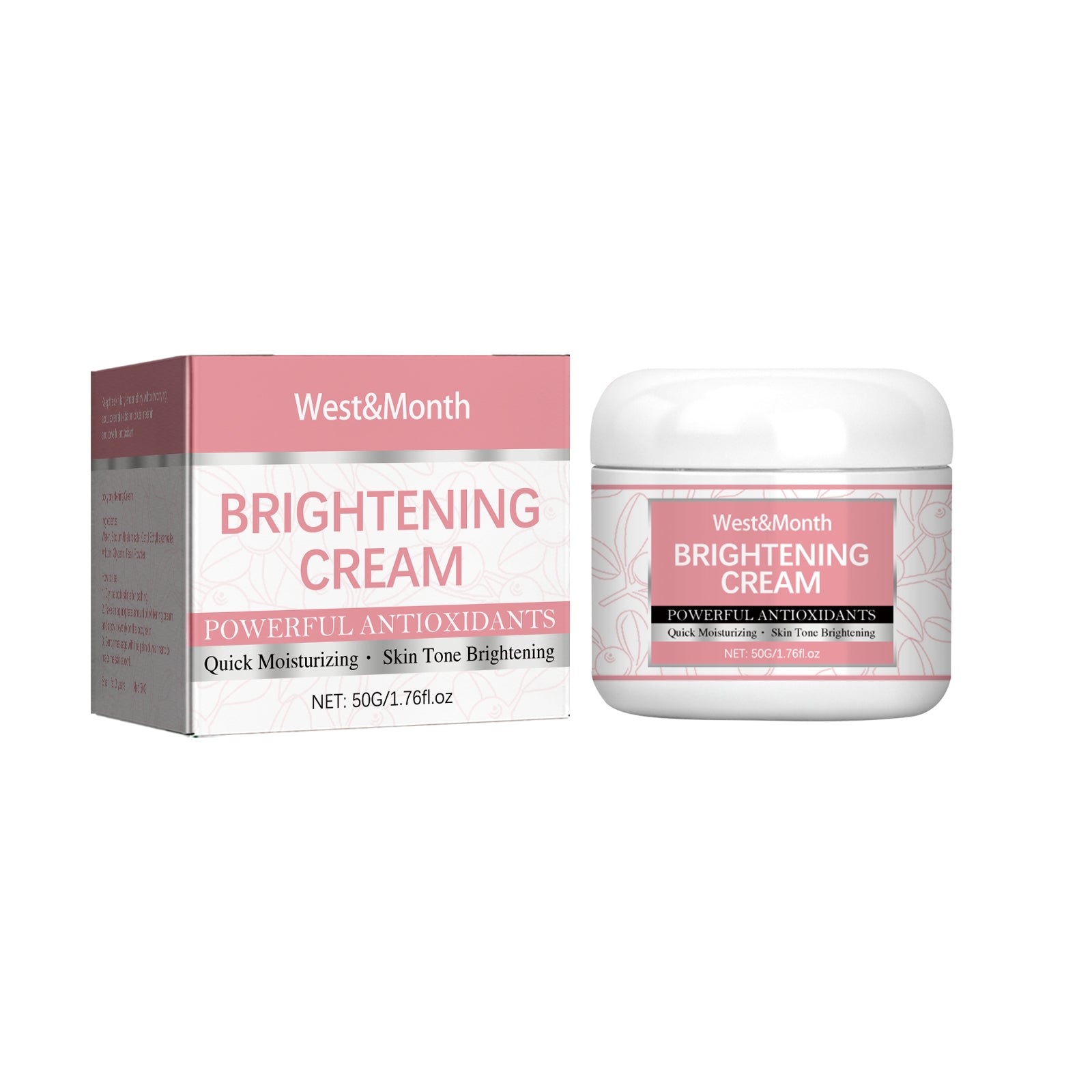 West&Month Body Brightening Cream, Repair Joint Black Fade Black Acanthosis Skin Moisturizing Whitening Skin Body Cream