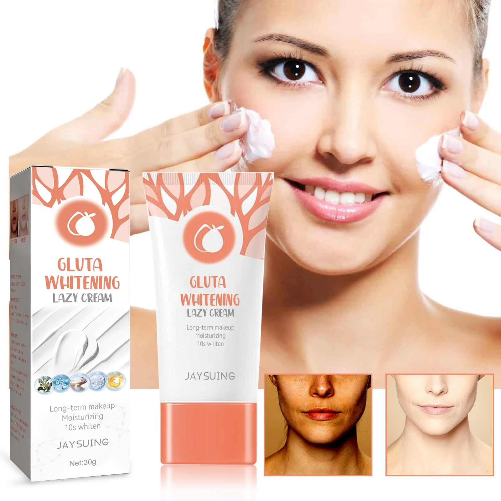 Whitening Cream, Firming Moisturizing Whitening Facial Skin Repair Cream