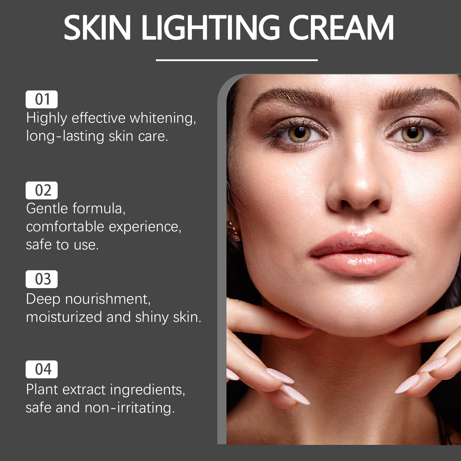 Brightening And Moisturizing Cream For Face And Eyes, Gently Hydrating And Nourishing To Glow Naturally