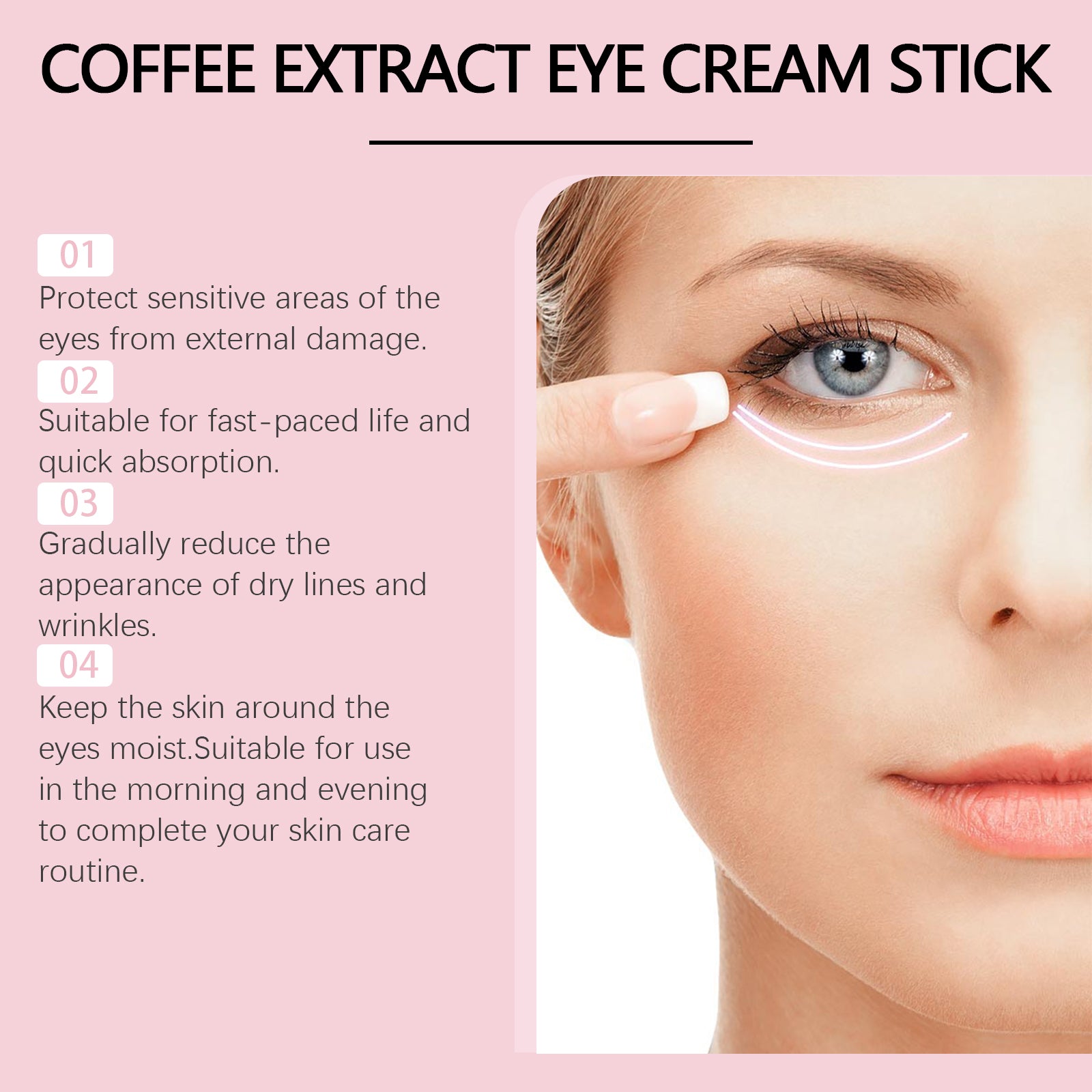 Caffeine Eye Cream Stick Firming, Brightening And Moisturizing Eye Cream Stick