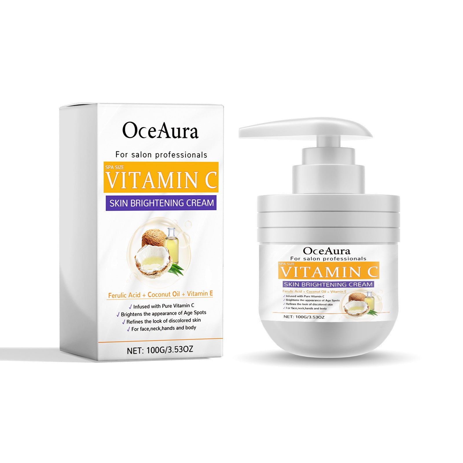Vitamin C Skin Brightening Cream, Repair Dry Dull Skin Hydrating Moisturizing Smooth Skin Brightening Cream