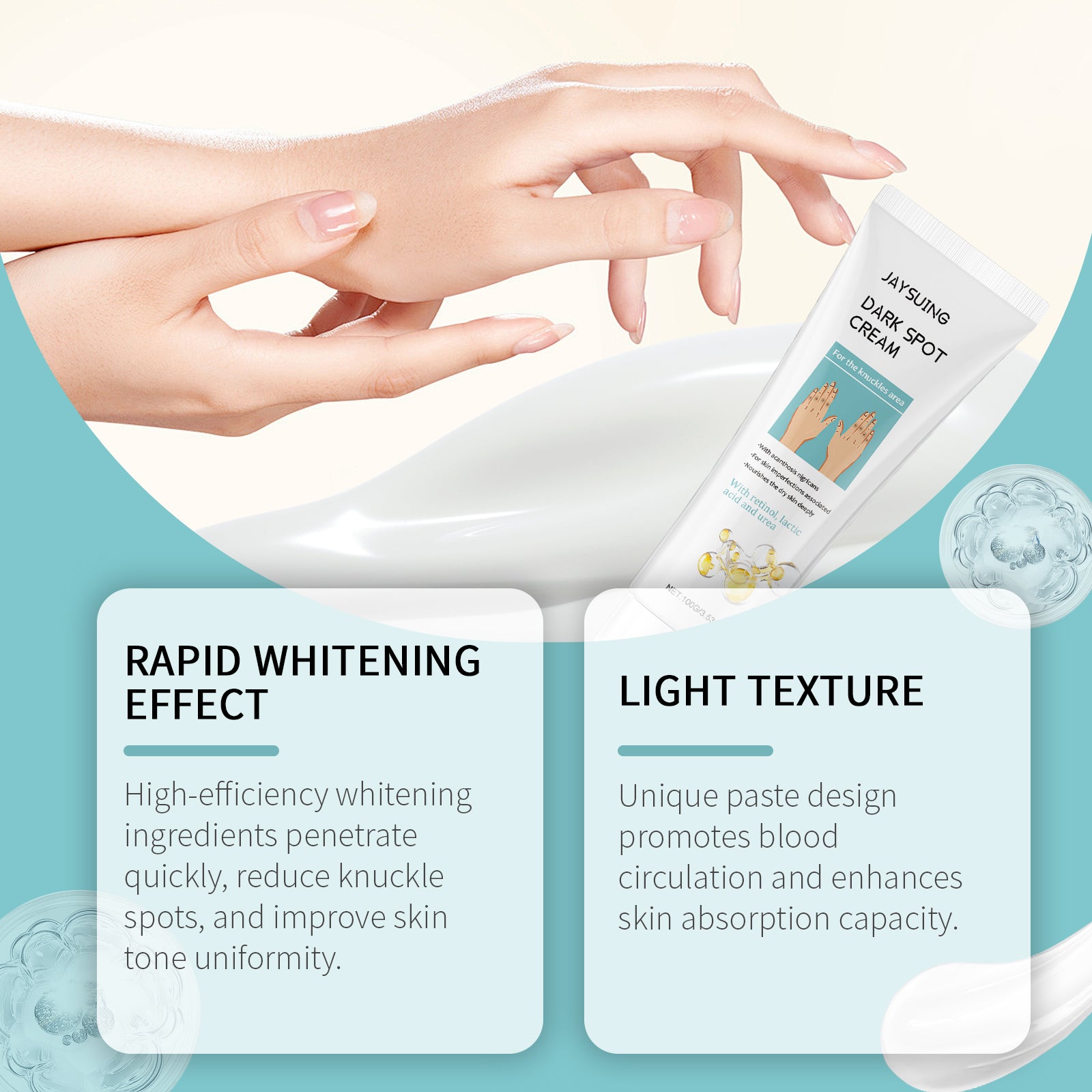 Knuckle Brightening Cream Hydrates, Restores And Brightens The Body And Brightens The Skin