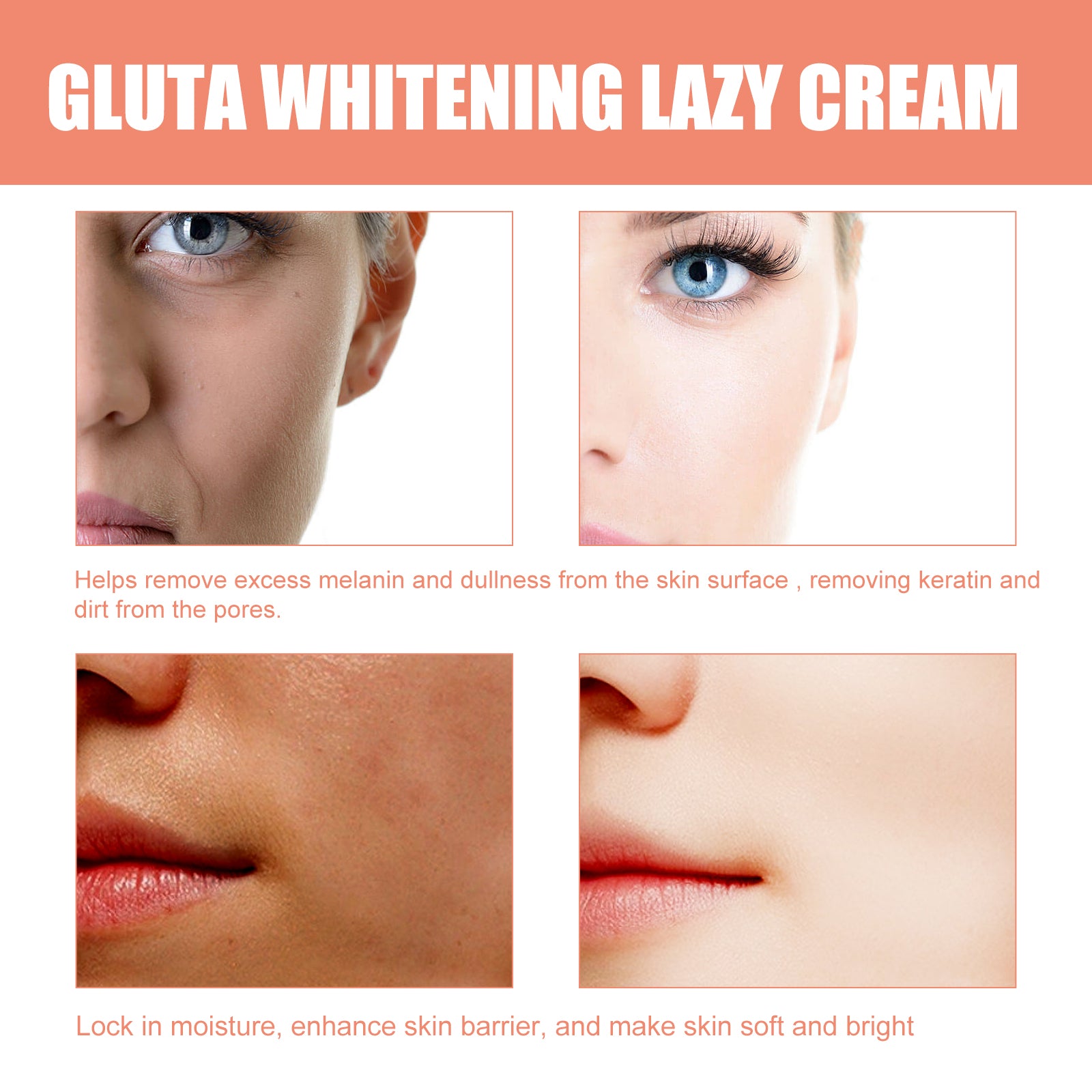 Whitening Cream, Firming Moisturizing Whitening Facial Skin Repair Cream